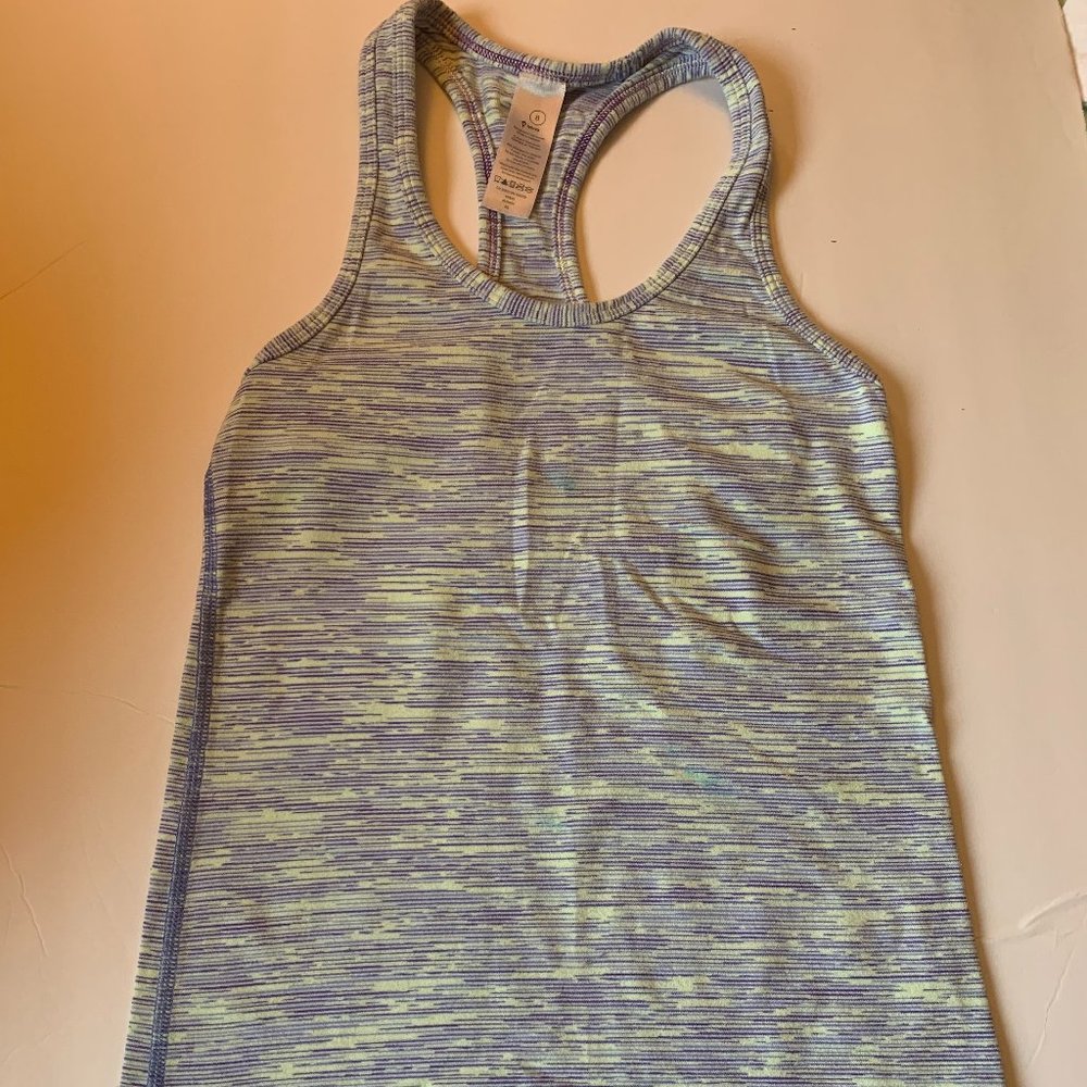 Ivivva Purple Zebra Patterned Tank Top